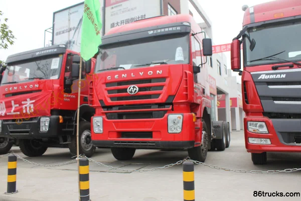 SAIC Hongyan Genlyon M100 Heavy Truck 390 hp 6X4(10 wheels) Tractor Truck (Flat Top) Exterior (2) | 86Trucks