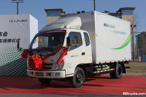 Foton Aoling Jieyun 116 ch 4X2(6 roues) CNG 3,735 m cabine approfondie fourgon léger Extérieur (2) | 86Trucks