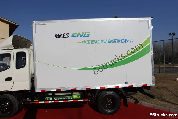 Foton Aoling Jieyun 116 ch 4X2(6 roues) CNG 3,735 m cabine approfondie fourgon léger Carrosserie (1) | 86Trucks