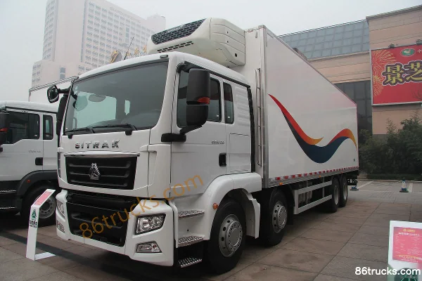 Sinotruk Sitrak C7H 280 hp 8X4(12 wheels) refrigerated truck Exterior