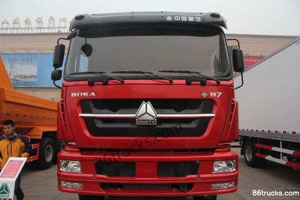 Sinotruk HOKA H7 series heavy truck 380 hp 8X4(12 wheels) 8.3m LNG dump truck Exterior (2) | 86Trucks