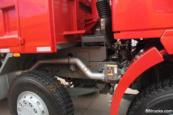 Sinotruk HOKA H7 series heavy truck 380 hp 8X4(12 wheels) 8.3m LNG dump truck Chassis (2) | 86Trucks