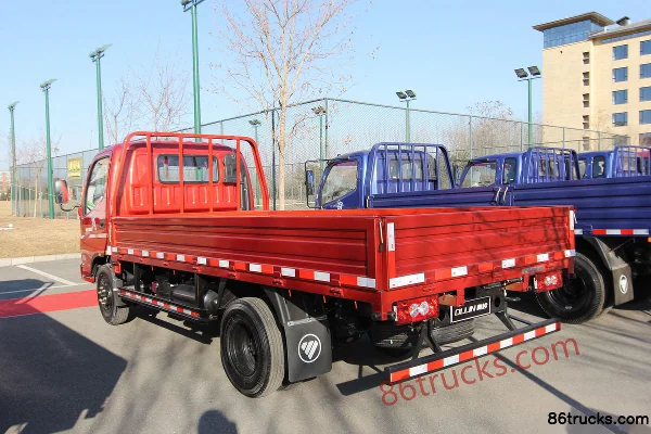 Foton Ollin Jieyun 99 ch 4X2(6 roues) 4,23 m camion léger à plateau avec ridelles, cabine simple Extérieur (3) | 86Trucks