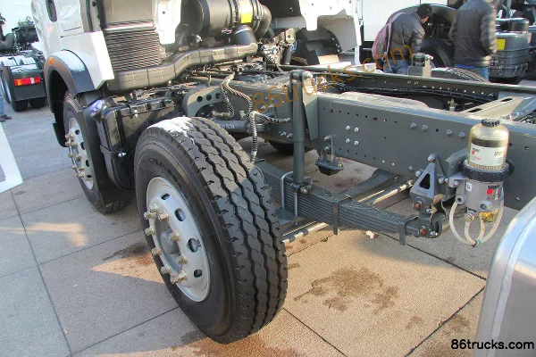 Sinotruk HOWO T5G lourd 310 ch 8X4(12 roues) camion porteur 9,5 mètres Châssis (3) | 86Trucks