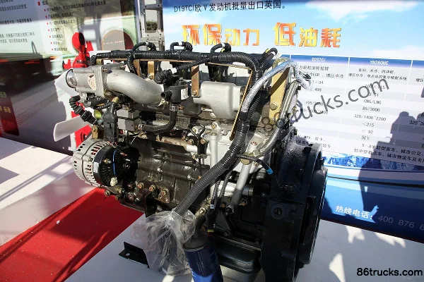 Yunnei Power YN36QNE 116 ch 3.61L China V moteur gaz naturel Extérieur (2) | 86Trucks