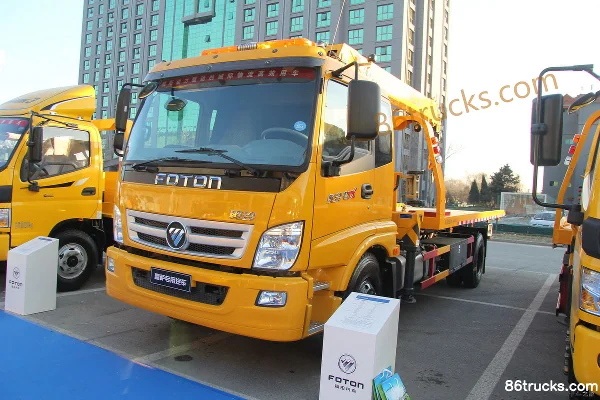 Foton Lisha 170 hp 4X2(6 wheels) Wrecker Truck Exterior (2) | 86Trucks