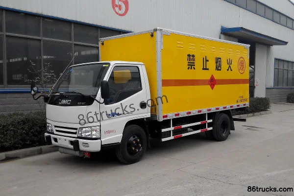 JMC Kaiyun 109hp 4X2(6 wheels) Explosive Transport Truck (Zhongchang Brand) Exterior (3) | 86Trucks