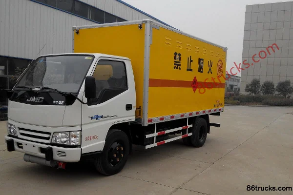 JMC Kaiyun 109hp 4X2(6 wheels) Explosive Transport Truck (Zhongchang Brand) Exterior (2) | 86Trucks