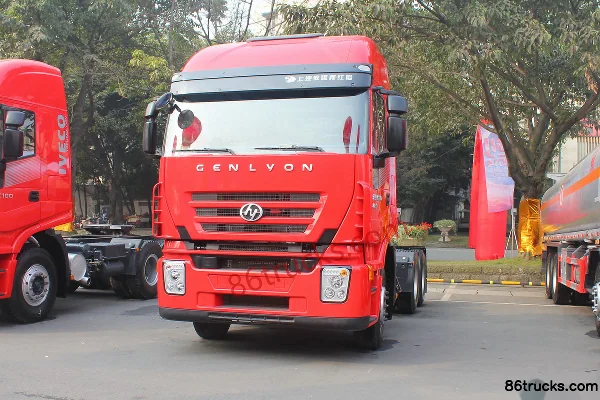 SAIC Hongyan Genlyon M100 Heavy Truck 480 hp 6X4(10 wheels) Tractor Truck (Flat Roof) Exterior (3) | 86Trucks