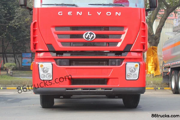 SAIC Hongyan Genlyon M100 Heavy Truck 480 hp 6X4(10 wheels) Tractor Truck (Flat Roof) Exterior (2) | 86Trucks