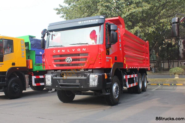 SAIC Hongyan Genlyon Heavy Truck 350 hp 6X4(10 wheels) 5.6m Dump Truck Exterior (3) | 86Trucks