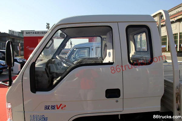 Foton Times Yuling VQ1 1.2L 86hp 4X2(6 wheels) Gasoline 2.7m Semi-row Flatbed Mini Truck Exterior (3) | 86Trucks
