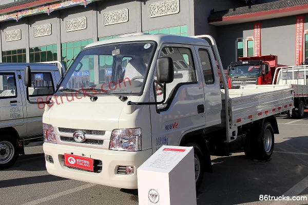 Foton Times Yuling VQ1 1.2L 86hp 4X2(6 wheels) Gasoline 2.7m Semi-row Flatbed Mini Truck Exterior (2) | 86Trucks