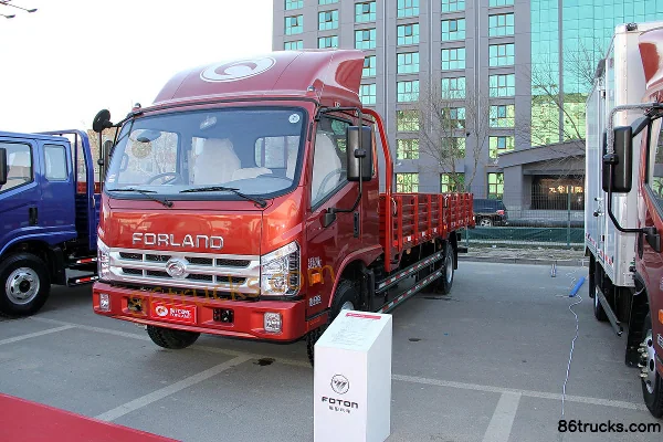 Foton Forland Kangrui H3 154 ch 4X2(6 roues) camion plateau léger à cabine demi-avancée 5,2 m Extérieur (2) | 86Trucks
