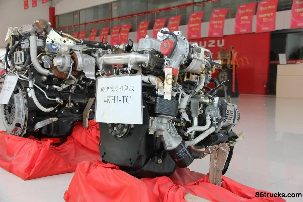 Qingling Isuzu 4KH1-TC 130 hp 3L China III Diesel Engine Exterior (2) | 86Trucks