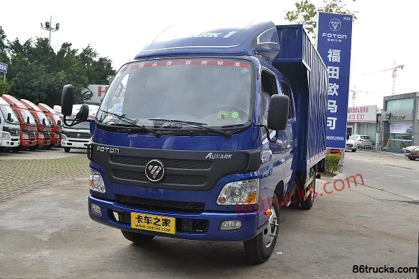 Foton Aumark série 1 150 ch 4X2(6 roues) camion léger fourgon double cabine 3,155 m Extérieur (2) | 86Trucks