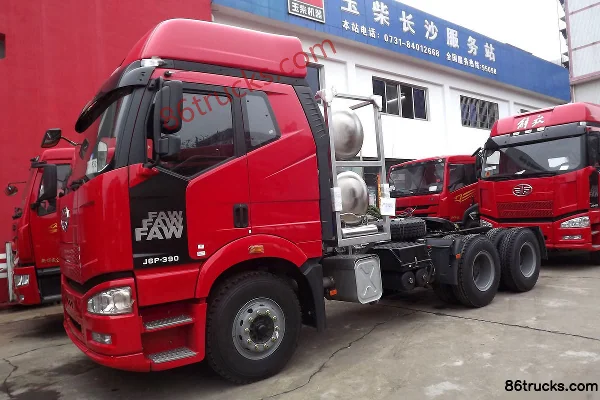FAW Jiefang J6P Heavy Truck 390hp 6X4(10 wheels) LNG Tractor Truck Exterior (2) | 86Trucks