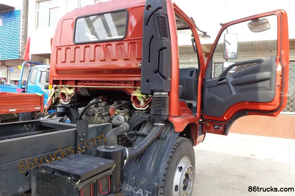 Shijun Skat Light Truck 130hp 4X2(6 wheels) 4.2m Dump Truck Chassis (1) | 86Trucks
