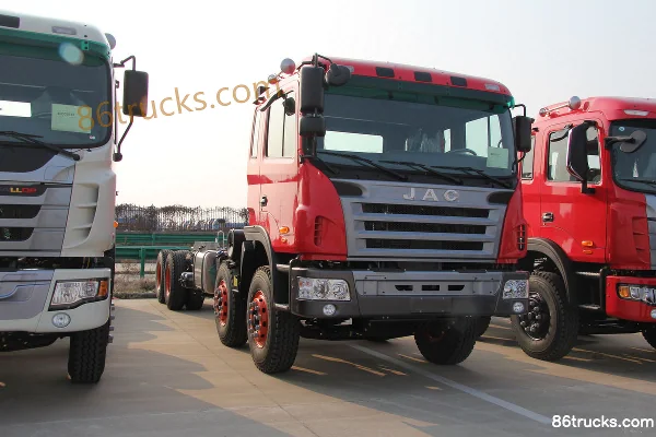 JAC Gallop A3 camion lourd 375 ch 8X4(12 roues) camion benne 8 m Extérieur (2) | 86Trucks