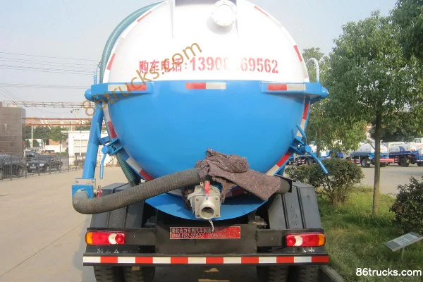 Dongfeng 153 Series 190 hp 4X2(6 wheels) Vacuum Truck (Shenhu Brand) Exterior (3) | 86Trucks
