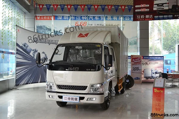 JMC Kairui 110hp 4X2(6 wheels) 3.3m double-row van light truck Exterior (2) | 86Trucks