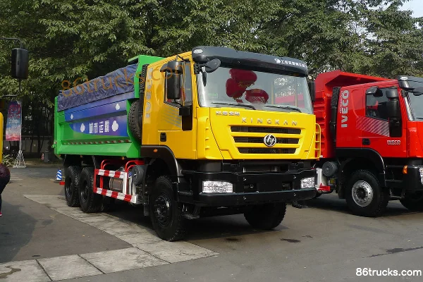 SAIC Hongyan New Jingang heavy truck 336hp 6X4(10 wheels) 5.8m dump truck Exterior (2) | 86Trucks