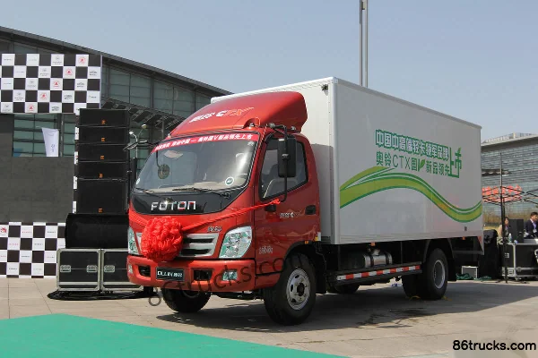 Foton Aoling CTX camion moyen 156 ch 4X2(6 roues) camion porteur fourgon 5,2 m Extérieur (2) | 86Trucks