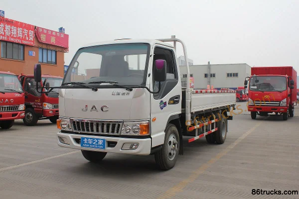 JAC Junling K330 120 hp 4X2(6 wheels) 3.8 m half-row flatbed light truck Exterior (3) | 86Trucks