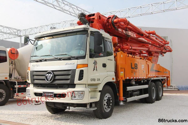 Foton 47m LNG Concrete Pump Truck (Foton Leisha Chassis) 6X4(10 wheels) Exterior (2) | 86Trucks