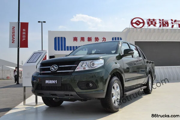 Huanghai N1 2023 Super Value 2.4L Gasoline 160hp Manual 2WD Extended Cargo Box Double-Row Pickup (China VI) Cab (2) | 86Trucks