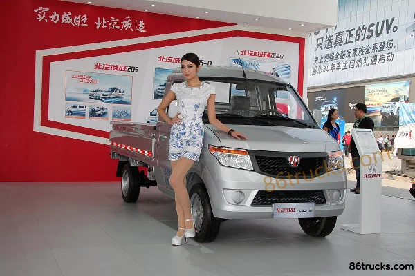 BAIC Weiwang 2014 1.0L 61 ch 4X2(6 roues) essence 2,5 m plateau simple rangée mini camion (T205-D) Extérieur (2) | 86Trucks
