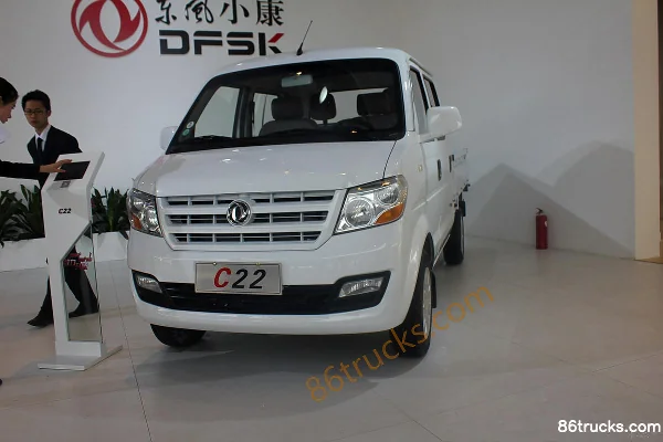 Dongfeng Série C 1.0L 69 ch 4X2(6 roues) essence 2 m cabine double, plateau à ridelles Extérieur (2) | 86Trucks