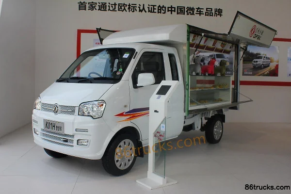 Dongfeng K01H 2014 1.21L 87 ch 4X2(6 roues) diesel 2,4 m semi-cabine fourgon mini camion Extérieur (3) | 86Trucks