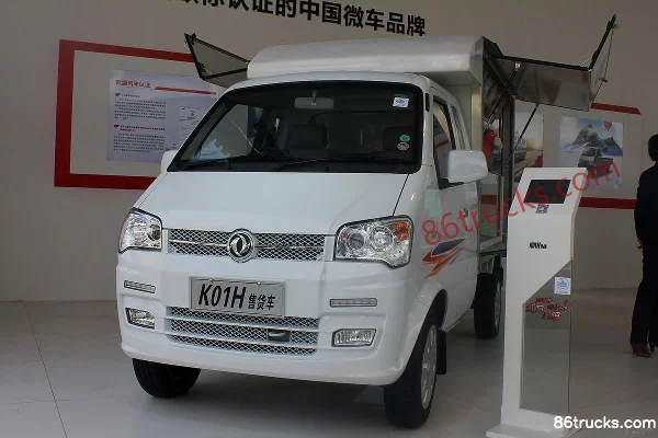 Dongfeng K01H 2014 1.21L 87 ch 4X2(6 roues) diesel 2,4 m semi-cabine fourgon mini camion Extérieur (2) | 86Trucks