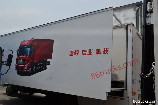 Dongfeng Commercial Vehicle Tianjin Medium Truck 180 hp 4X2(6 wheels) 7.7m Van Cargo Truck Exterior (3) | 86Trucks