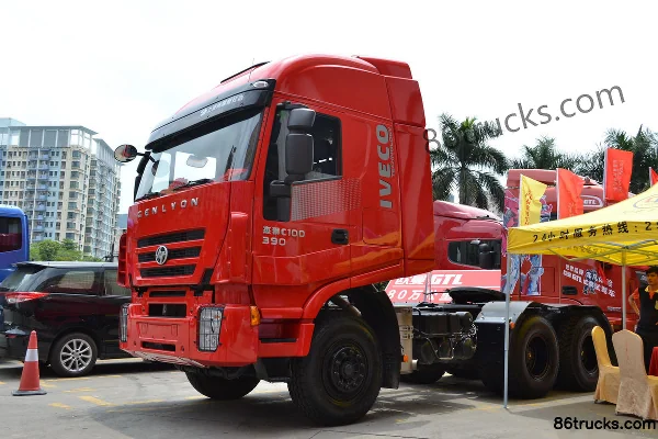 SAIC Hongyan Genlyon C100 Heavy Truck Heavy-Duty Version 390 hp 6X4(10 wheels) Tractor Truck Exterior (3) | 86Trucks