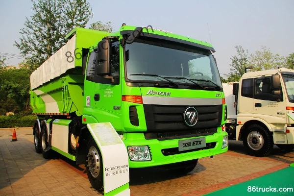 Foton Auman ETX 9 Series Heavy Truck 350 hp 6X4(10 wheels) 5.8m LNG Dump Truck (Construction Truck) Exterior (3) | 86Trucks