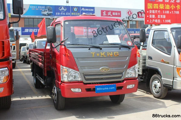 Tangjun Ouling Ouguan 88hp 4X2(6 wheels) 4.23m Single Row Flatbed Light Truck Exterior (2) | 86Trucks