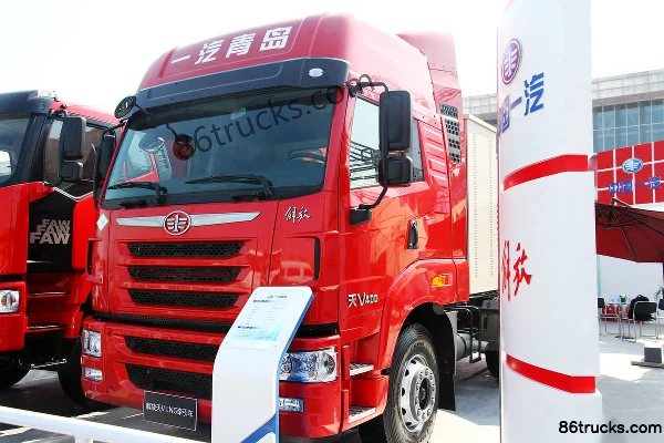 FAW Jiefang Qingdao TianV heavy truck 430 hp 6X4(10 wheels) LNG tractor truck (China VI) Exterior (2) | 86Trucks