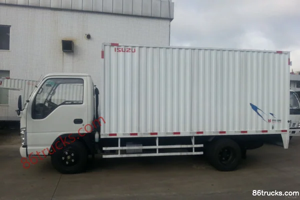 Qingling Isuzu 100P 98 hp 4X2(6 wheels) 4.25m Single Row Van Light Truck Exterior (2) | 86Trucks