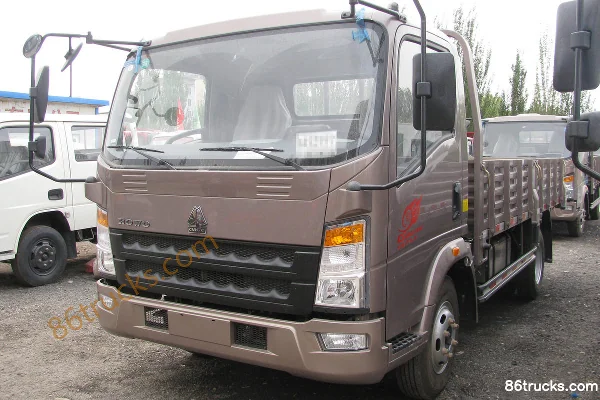 Sinotruk HOWO Tongshuai 141hp 4X2(6 wheels) 4.2m Single Row Flatbed Light Truck Exterior (3) | 86Trucks