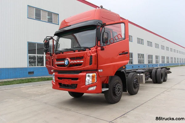 Sinotruk King W5G Heavy Truck 340 hp 8X4(12 wheels) 9.4m Stake Cargo Truck Chassis Exterior