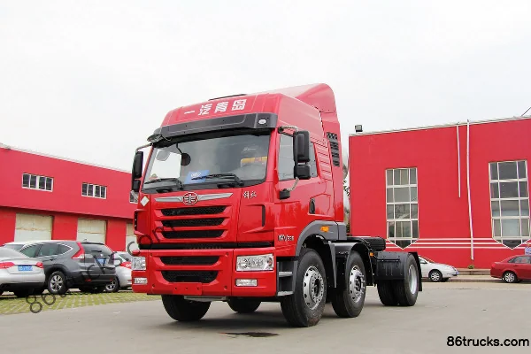 FAW Jiefang Qingdao Han V Heavy Truck 336hp 6X2(8 wheels) LNG tractor truck (Fast Gear 10-speed) Exterior (2) | 86Trucks