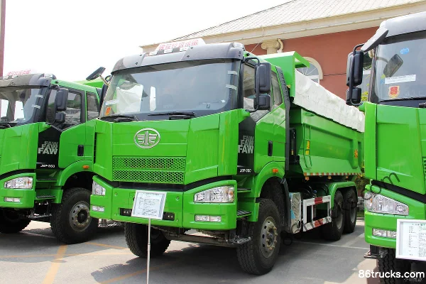 FAW Jiefang J6P camion lourd modèle 2014 350 ch 6X4(10 roues) camion benne 6,2 m Extérieur (3) | 86Trucks