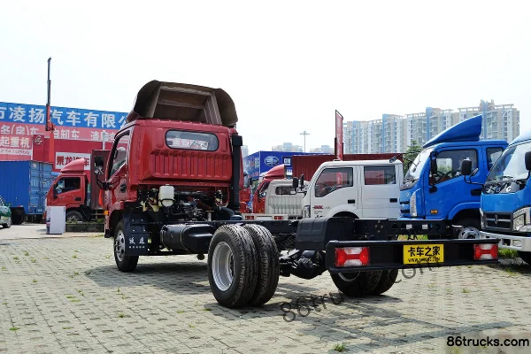Yuejin Ouka K301-33 112 hp 4X2(6 wheels) 3308 Wheelbase Single Row Light Truck Chassis Exterior (3) | 86Trucks