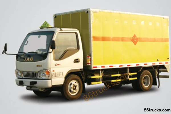 JAC Shuailing H 165 hp 4X2(6 wheels) Explosive Material Transport Truck (Chassis) Exterior