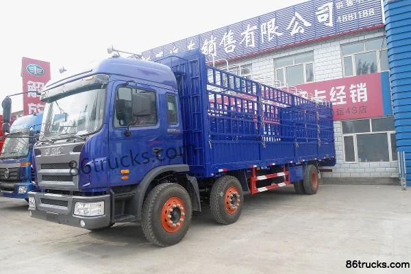 JAC Gallop A3 220 hp 6X2(8 wheels) Cage Cargo Truck Exterior (2) | 86Trucks