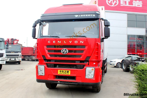 SAIC Hongyan Genlyon C100 Heavy Truck 350 hp 8X4(12 wheels) 9.4m Van Truck Exterior (2) | 86Trucks
