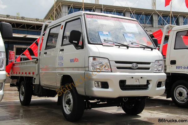 Foton Forland Yuling VQ1 1.1L 60 hp 4X2(6 wheels) gasoline double-row stake micro truck (semi-load bearing) Exterior (2) | 86Trucks