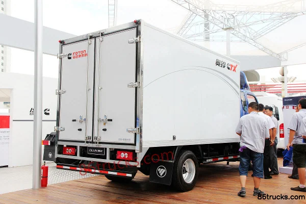 Foton Ollin CTX 143 hp 4X2(6 wheels) 3.7m Semi-row Enclosed Light Truck Exterior (3) | 86Trucks